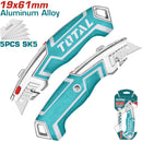 Exacto de 180 mm x 45 mm. Con cuchillas de 61 x 19 mm. Con 5 cuchillas de repuesto SK5.