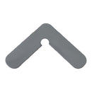 Escuadra de alineación para hoja de serie perimetral de 70 mm y 60 mm. Acero Inoxidable AISI 304.