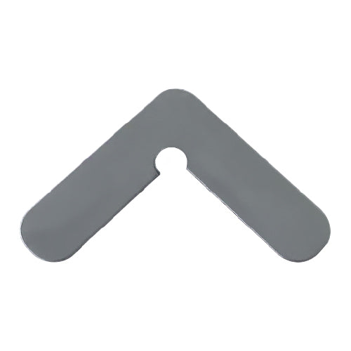 Escuadra de alineación para hoja de serie perimetral de 70 mm y 60 mm. Acero Inoxidable AISI 304.