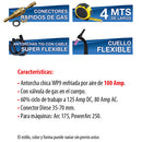 Antorcha TIG WP 9 cabeza flex con valvula (Dinse 35mm). 4 mts.