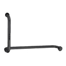 Tirador toallero de 457 puerta de baño. Color negro . Bronce alta calidad 19X152X457