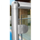 Codo regulable para tubos de 1 1/2". Sin soldadura. Acabado Satinado.