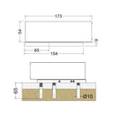 Bisagra hidraulica poseidon Vidrios de 8 a 12mm Peso max 100Kg Certif. 6 meses garantia.