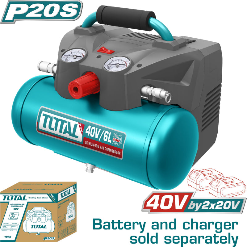 Compresor de aire inalámbrico de litio 20V