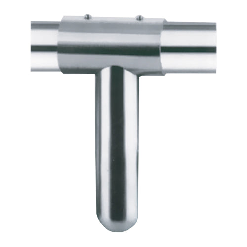 Unión 18 mm es tubo-panel para divisiones de baños públicos. Acabado Satinado. (se vende por unidad)