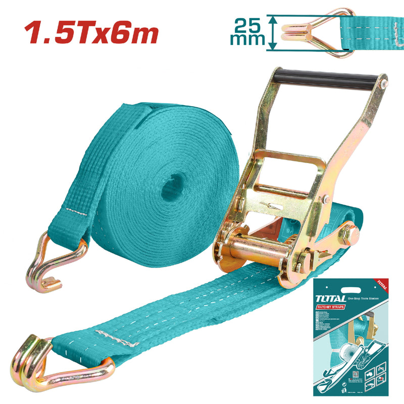 Correa tensora de amarre 1.5T 6M 25mm ancho