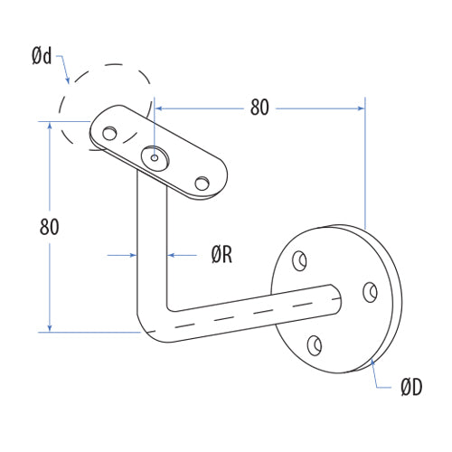 Soporte de Tubo - Pared.