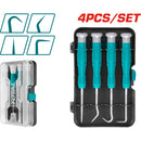 Juego de Picos y Ganchos de 4 piezas. Con Mango ergonomico. 1 Pico recto. 1 Gancho Completo.