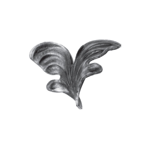 HOJAS. Hierro forjado,  70 x 60 mm