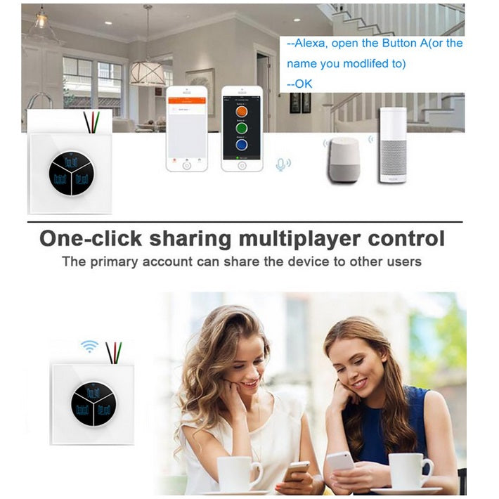 Abridor puerta garaje inalambrico interruptor WiFi universal controlado App Smartphone