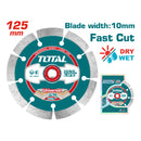 Disco de diamante para concreto 125(5")X22mm segmentado para corte en seco