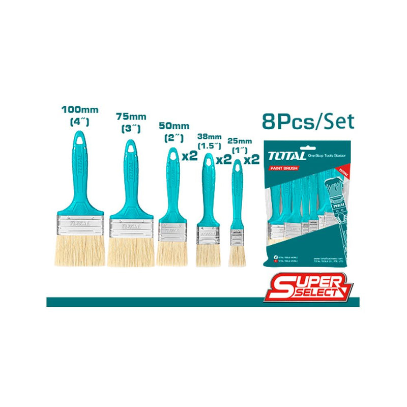 Juego de 8 Brochas para pintura a base de aceite.