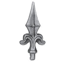 Punta de lanza soldable con 6011, Base Ø 16 mm, 160 mm de alto.