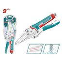9" Alicate de presion punta larga Acero HRC38°-HRC48° . abre 65mm. Modelo economico