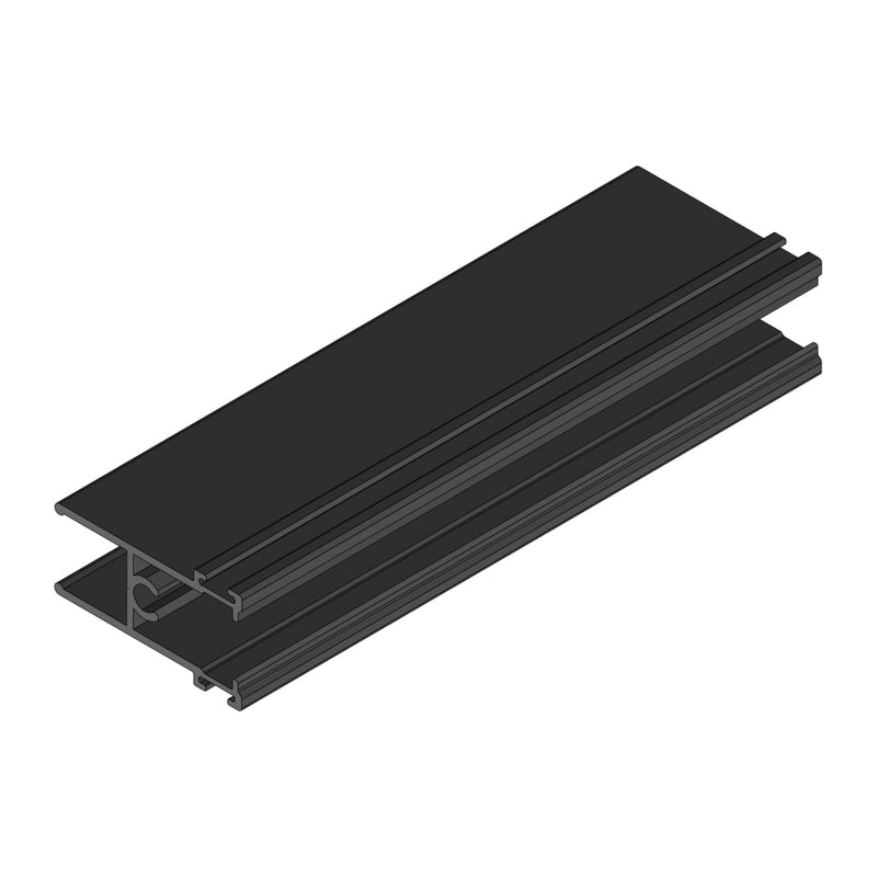 Hoja Inferior y Superior Ventana VC . Espesor 1.52 mm Largo 5.85 mts. Acabado Anodizado Negro VC103