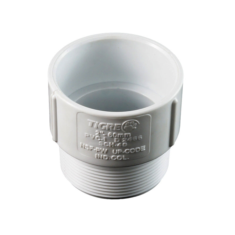 Adaptadores machos de PVC