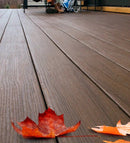 Piso Deck WPC exteriores dual color Ébano / Arce 23 x140x2900mm