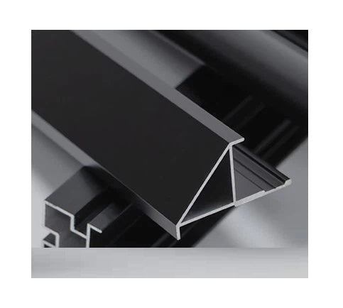 Perfil Remate Esquina recto 45° Laminas de 5mm Bambú WPC PVC 3m long Silver