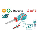 Juego de Destornilladores 2 en 1 con Mango Intercambiable. Cr-V.