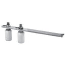 Guia de porton doble con platina soporte 270x44mm.