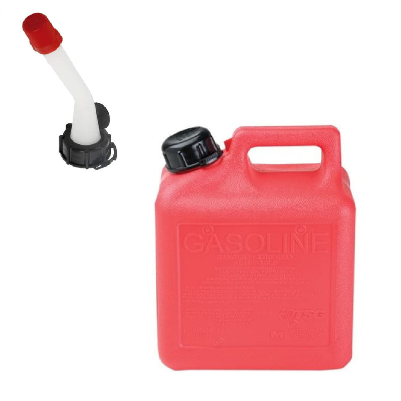 Tanque gasolina recipiente de 1 galón. Incluye boquilla.