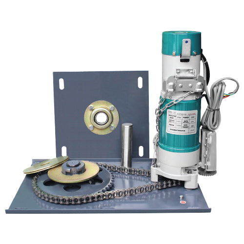 Motor enrollable 1000Kg.110V/60htz. Incluye 2 controles remotos y operador de pared (2años).