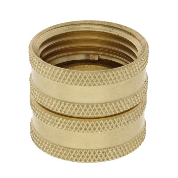 Conector doble para manguera de jardín (hembra 3/4" x hembra 3/4")