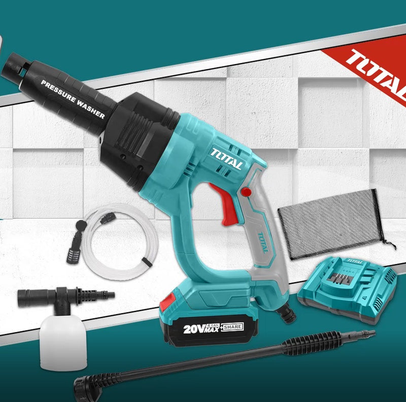 Hidrolavadora inalambrica 20V portatil ( incluye bateria y cargador 20V)