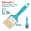 Brocha de 2" (50.8mm). Largo 45mm grueso del pelo 11mm. Mango de plástico.