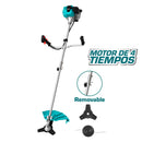 Desmalezadora grande. Motor 4 tiempos enfriado por aire a gasolina 0.7KW (1.1HP) 31cc.