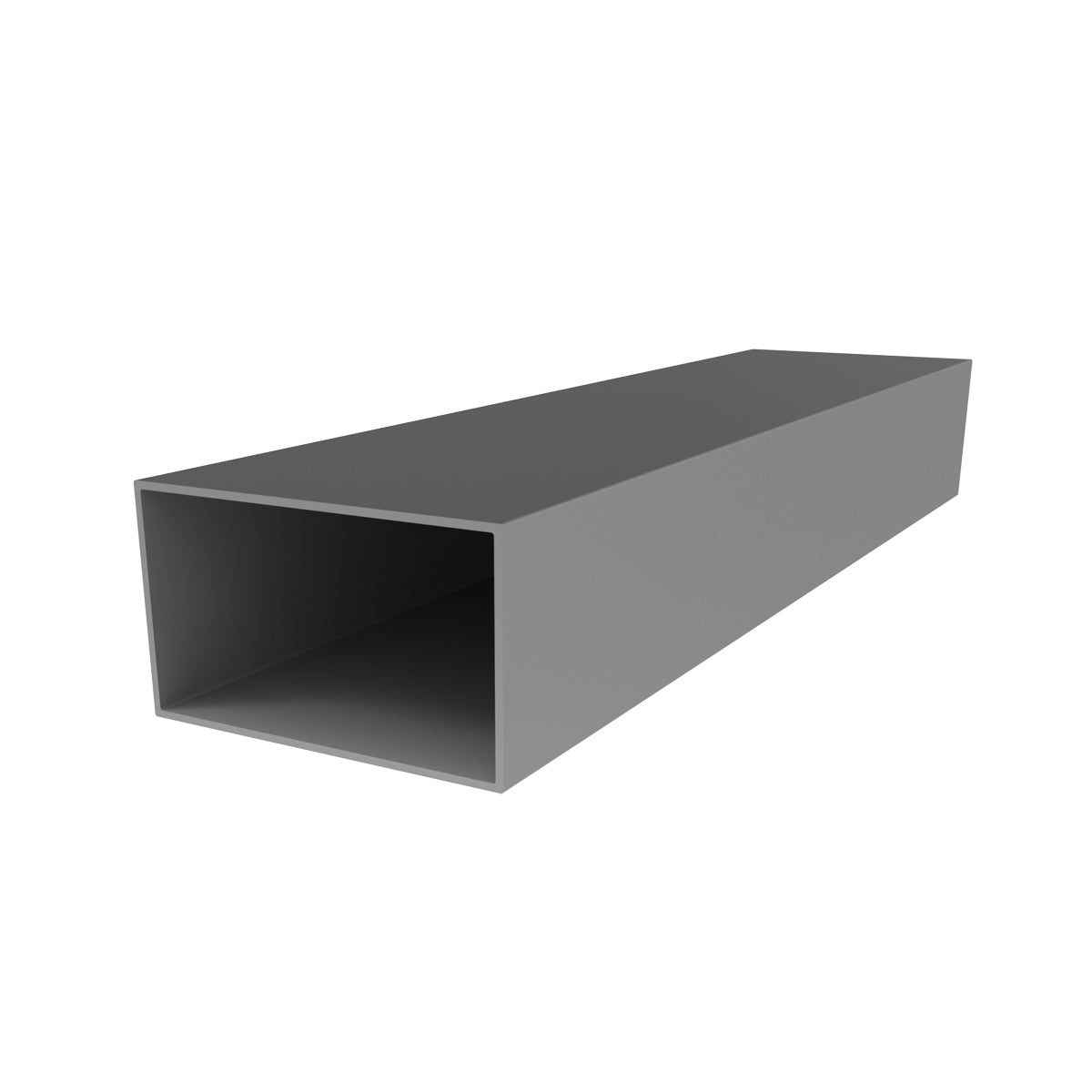 TR-11 Tubo Rectangular  3" x 1 3/4"  Espesor 1.5 mm. Largo 5.85 mts. Acabado Anodizado Silver 15