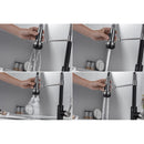 Grifo con sensor para fregador de cocina de acero inoxidable con manguera extraible (JASPE)