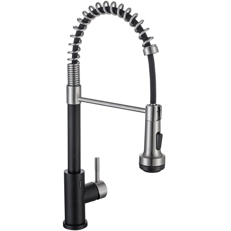 Grifo con sensor para fregador de cocina de acero inoxidable con manguera extraible (JASPE)