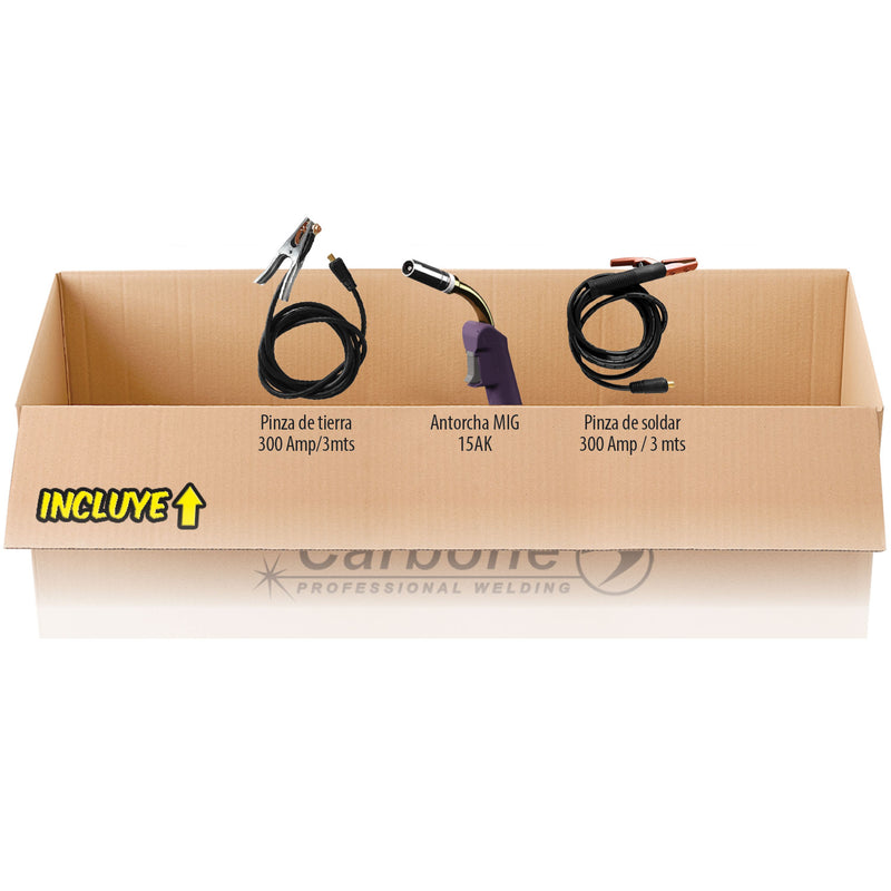 MIG 220 GD LCD Maquina SOLDAR 3 en 1. MIG SINERGICA INTELIGENTE