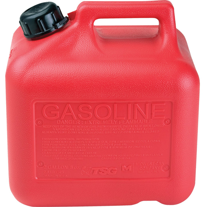 Tanque gasolina recipiente gasolina de 2 galones. Incluye boquilla
