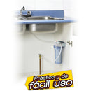 Soporte de filtro de agua de 10" carcasa transparente. Con conectores hembra roscados de 3/4"