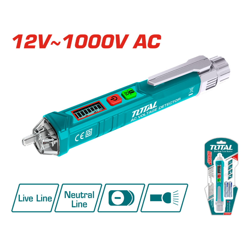 Voltimetro Detector voltage AC sin contacto. 12V~1000V 50/60.