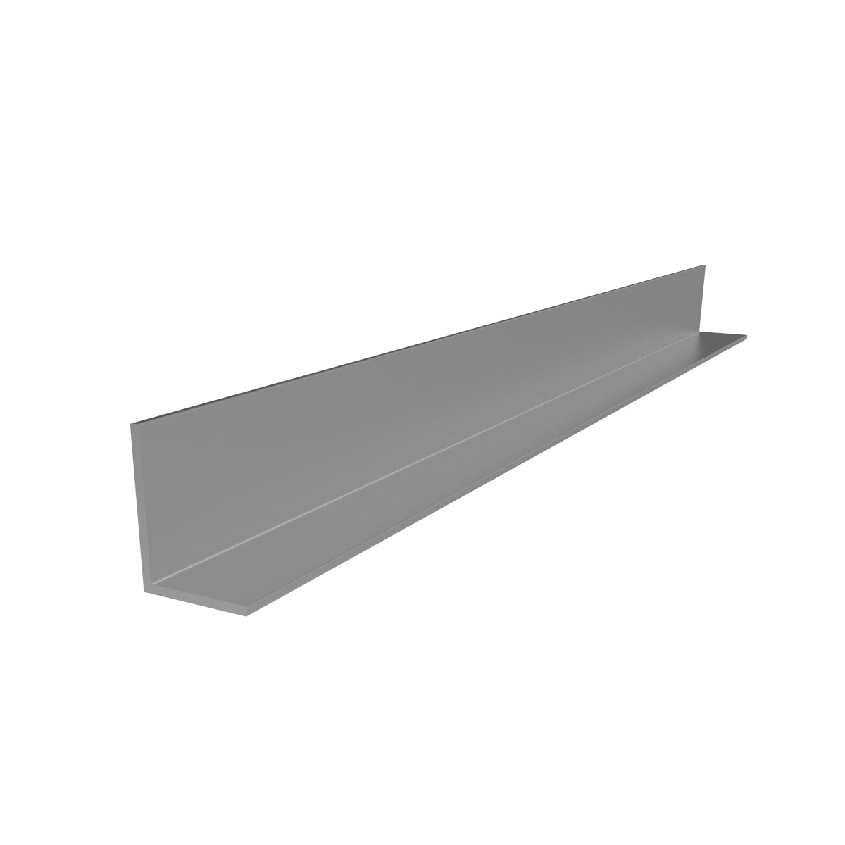 Angulo de 1 1/2"x1 1/2"  Espesor 1.6 mm. Largo 5.85 mts. Acabado Anodizado Silver 15 Micron.
