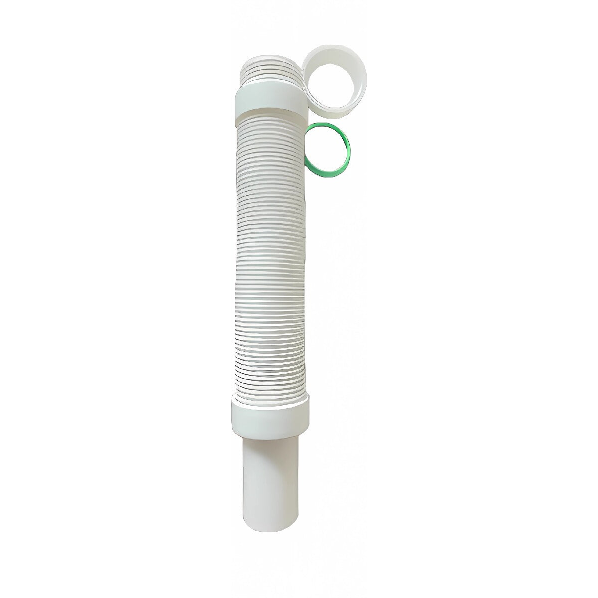 Tubo extensor para desague drenaje trampa de PVC para lavamanos o lavaplatos NESSATI  de 1 1/2" x 40cm- 80cm con salida para 1 1/2" NESSATI flexible