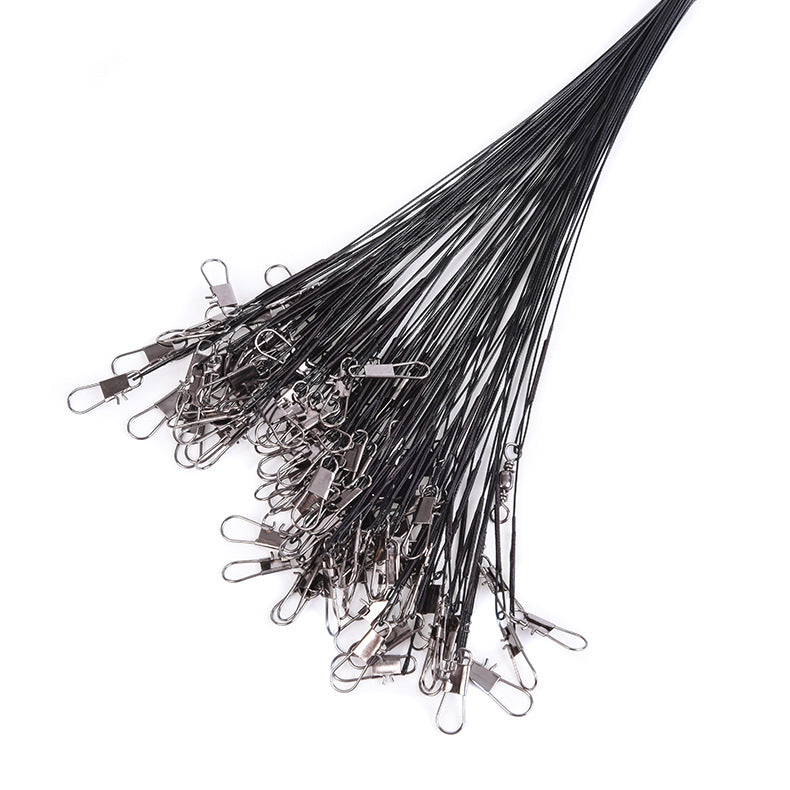 Cables de acero de pesca con ganchos (10 Uds)