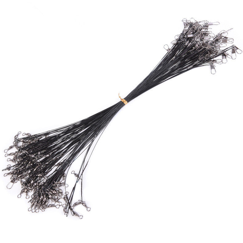 Cables de acero de pesca con ganchos (10 Uds)