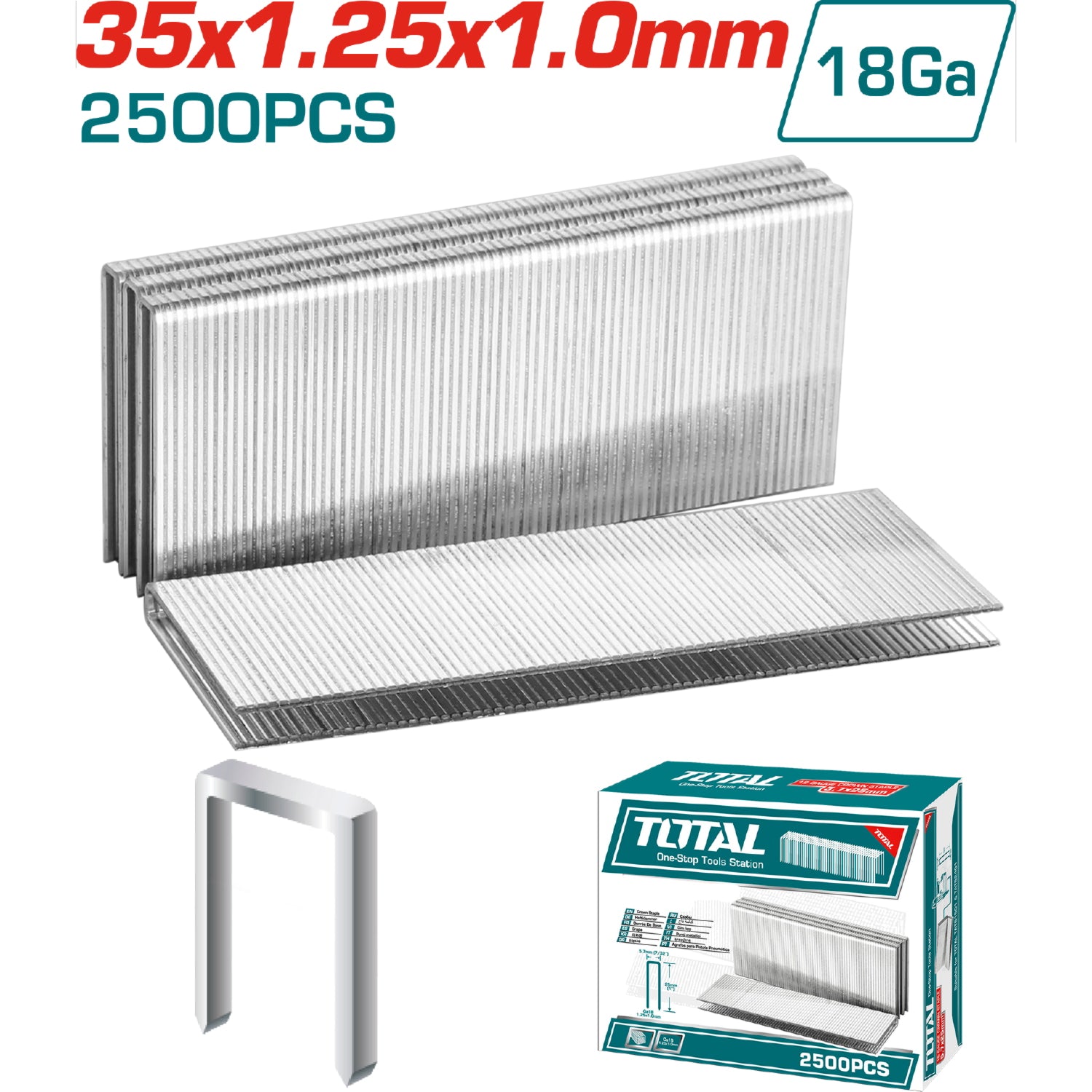 Grapas para clavadora de aire (2500 pcs)  cal.18 TAT81501