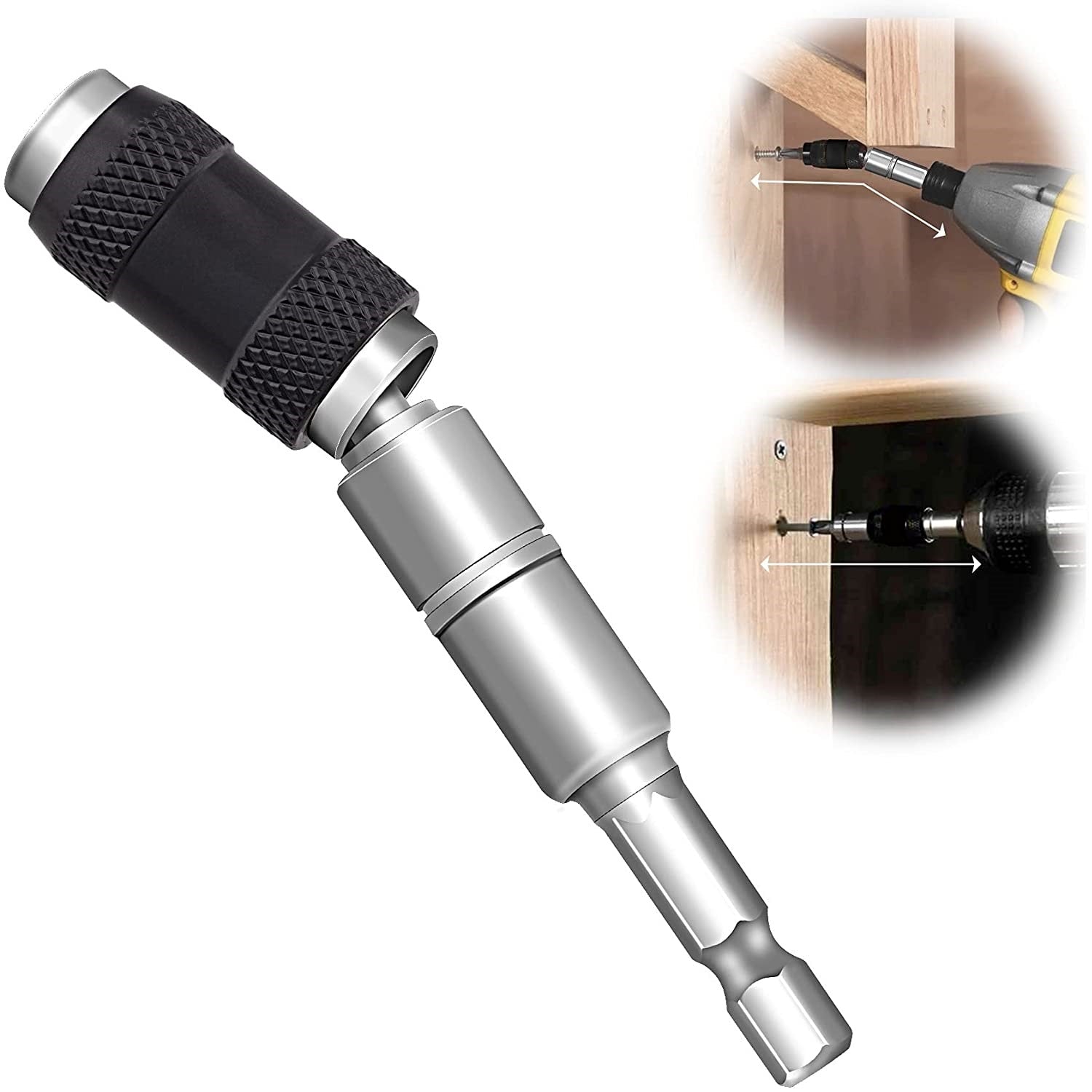 Soporte de puntas destornillador flexible 1/4" con un ángulo de 20°