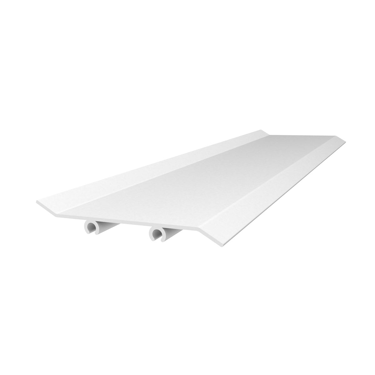 Lama de Louver en foma de Z. Espesor 1.3 mm. Largo 5.85 mts. Acabado Lacado Blanco.