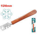 Cortador vidrio con mango de madera 6 ruedas de corte