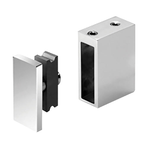 Conector de tubo eolo con paño fijo. Hacer hueco de 12 mm en paño fijo. 304 Brillante