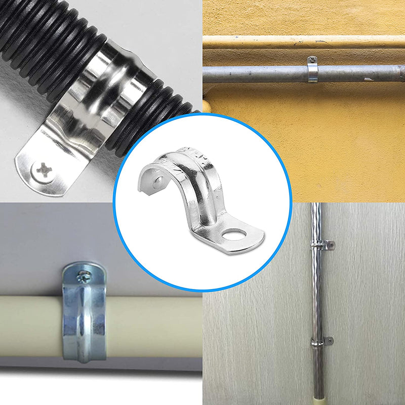 Grapa simple  Metalica EMT para tuberia de 1 1/4". Material Zinc. Certificado UL-E481319.