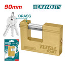 Candado bronce rectangular HeavyDuty. 90 mm. 609 g. con 3 llaves. Misma calidad que Yale