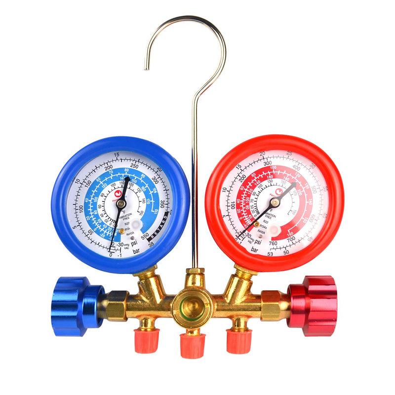 Manometros de Diagnóstico de presion para refrigeracion. Funciona con R410, R22 y R134A.