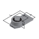 Bisagras pivotante con rolineras para soldar.